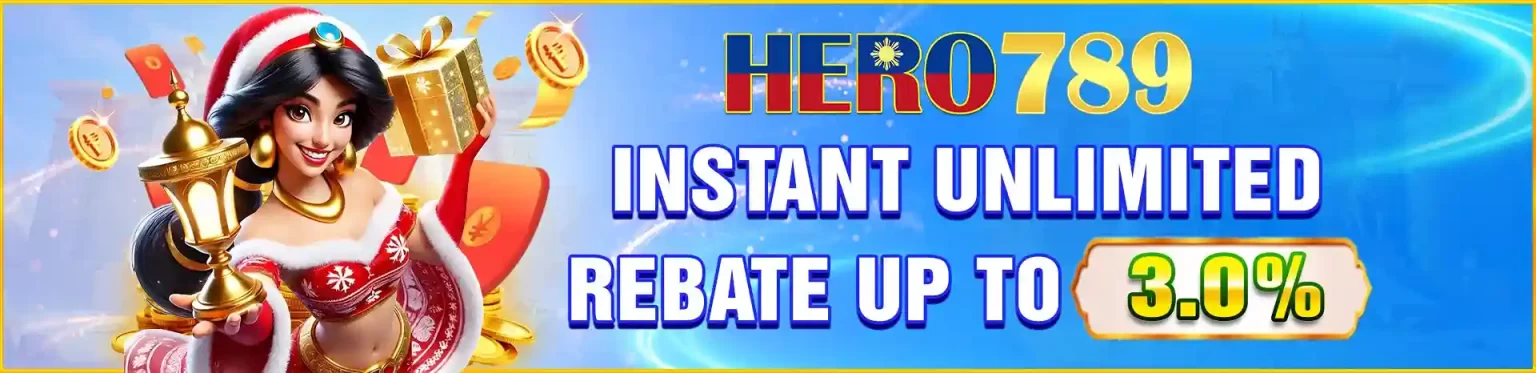 HERO789 online casino homepage featuring exciting games and download options